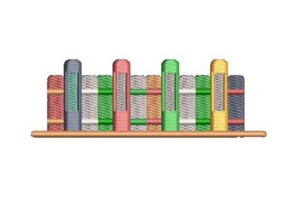 Review: Books Lined Up on a Shelf Design