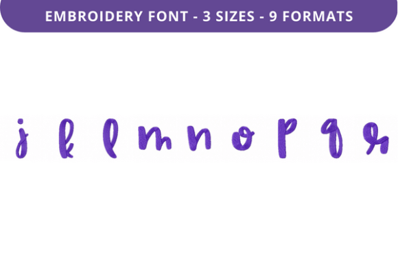 Review: Country Garden Font J to R for Sweatshirts