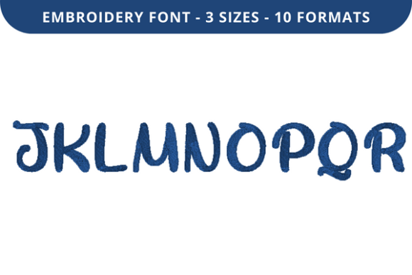 Review: Wish List Kiss Font J to R for Embroidery