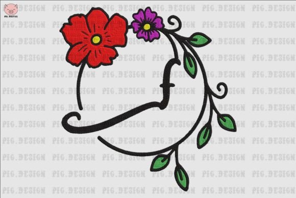 Reviewing Flower Font F for Embroidery Projects
