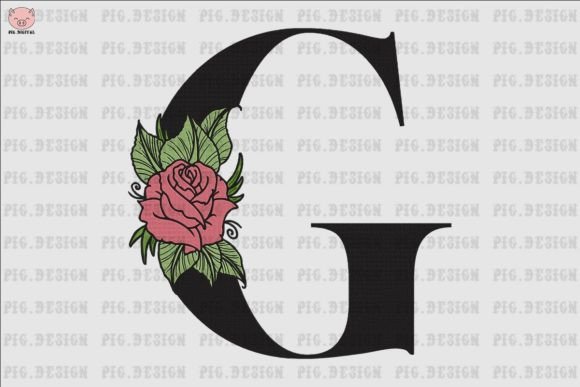 Reviewing Flower Rose Font G for Embroidery