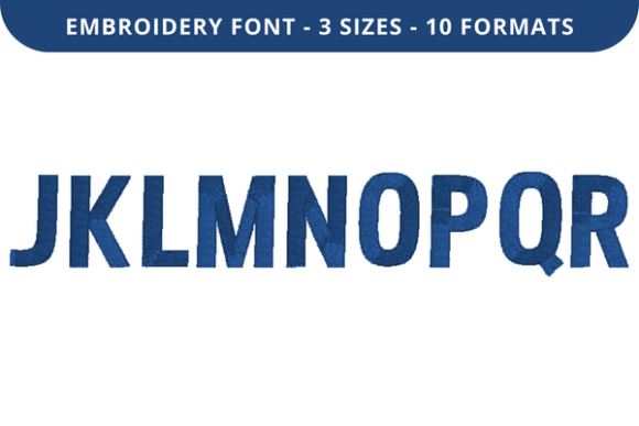 Reviewing Jim Big Font J to R for Embroidery