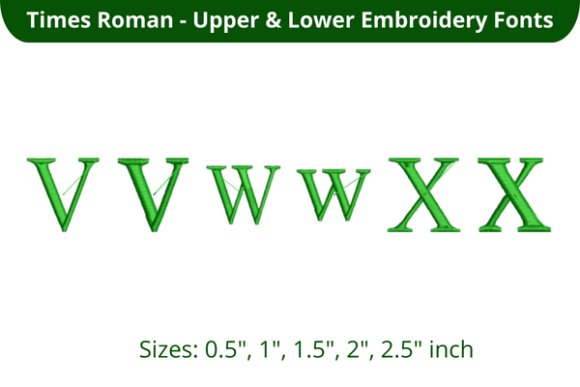 Reviewing Times Roman Font VWX for Holiday Embroidery